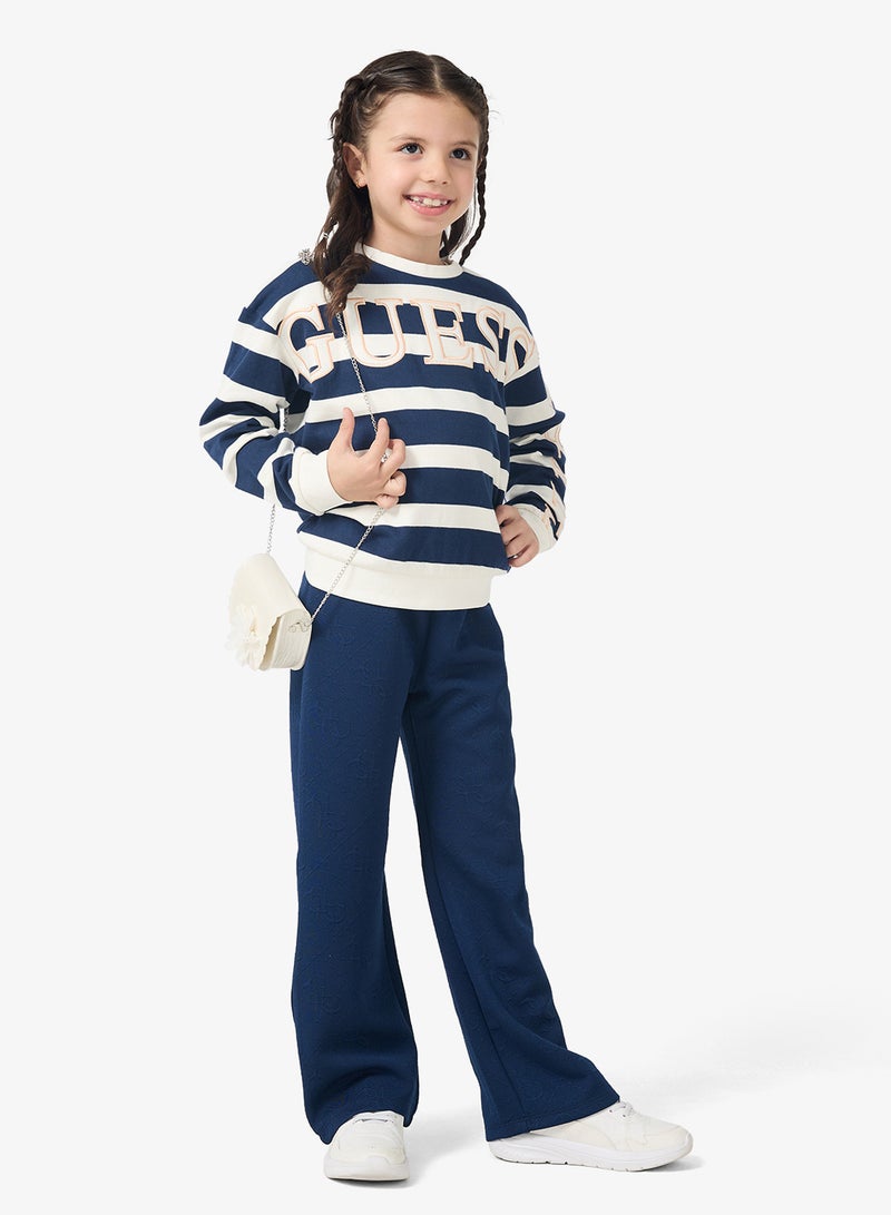 جس سويت شيرت أطفال بياقة مستديرة بطبعة جرافيك - Image 4